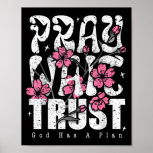 Bid Wacht Vertrouw God Heeft Een Plan Christelijk Poster