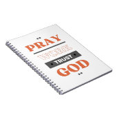 Bid werk Vertrouwen God Notitieboek (Rechterzijde)