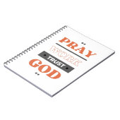 Bid werk Vertrouwen God Notitieboek (Linkerzijde)