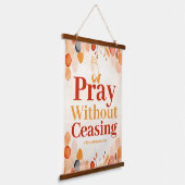 Bid zonder ophouden Boho Christelijke Muur Hangend Wandkleed (Gebogen)