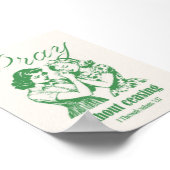 Bid zonder ophouden Retro Green Christelijk Print (Hoek)