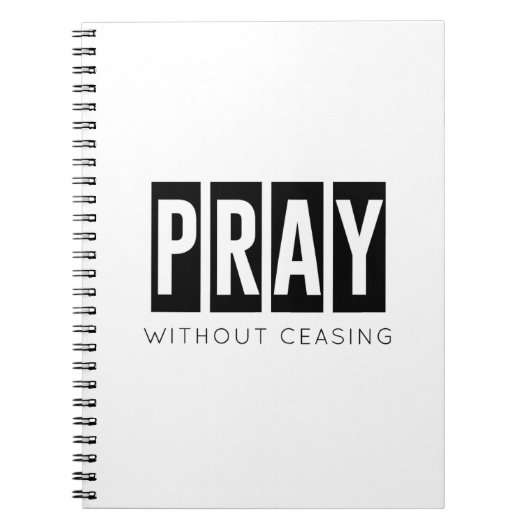 BID ZONDER TE STOPPEN met spiraal Notitieboek (Voorkant)