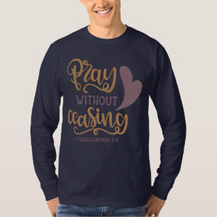 Bid zonder te stoppen met zwart Basic Long Sleeve T-shirt