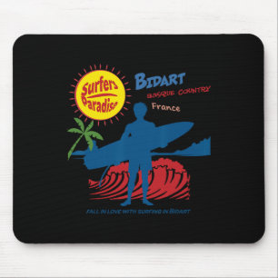 Bidart Sque County Frankrijk Surfer Silhouet Muismat
