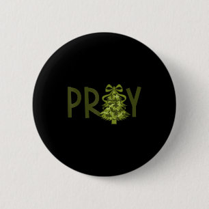 Bidboom Xmas Camo Christelijk Kerst geloof Heren  Ronde Button 5,7 Cm