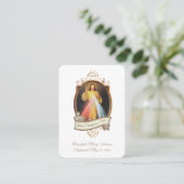 Biddagherinnering voor de goddelijke barmhartighei plaatskaartje (Staand voorkant)