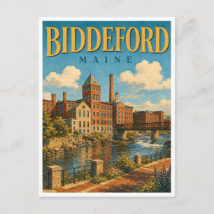 Biddeford Maine Mill District GeoSaga Briefkaart