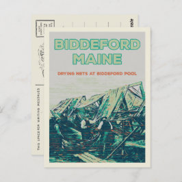Biddeford Maine USA,  visgebied Briefkaart