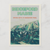 Biddeford Maine USA,  visgebied Briefkaart (Voorkant)