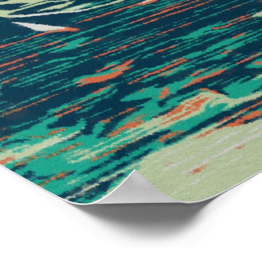 Biddeford Maine USA,  visgebied Poster (Hoek)