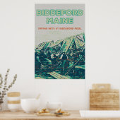 Biddeford Maine USA,  visgebied Poster (Keuken)