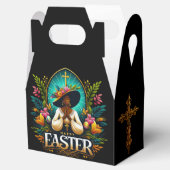 Bidden Afro-Amerikaanse vrouw religieuze Pasen Bedankdoosjes (Geopend)