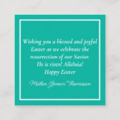 Bidden Afro-Amerikaanse vrouw religieuze Pasen Informatiekaartje (Achterkant)