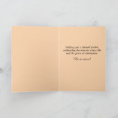 Bidden Afro-Amerikaanse vrouw religieuze Pasen Kaart (Binnen)