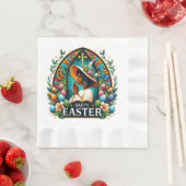 Bidden Afro-Amerikaanse vrouw religieuze Pasen Servet (Insitu)