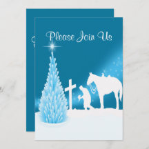 Bidden Cowboy Western Vakantie Feestuitnodiging