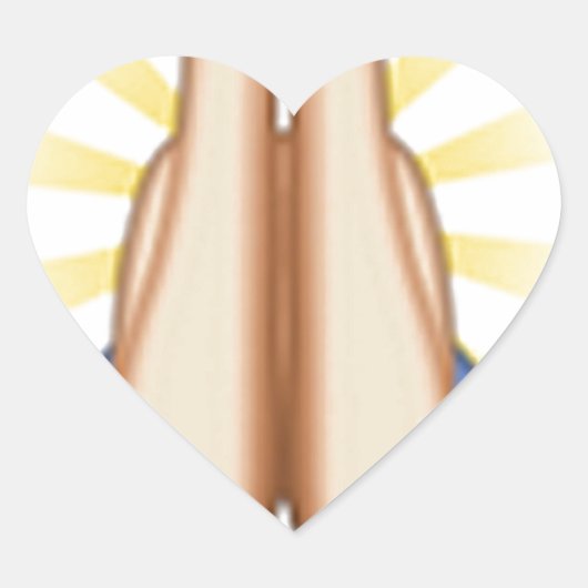 bidden emoji hart sticker (Voorkant)