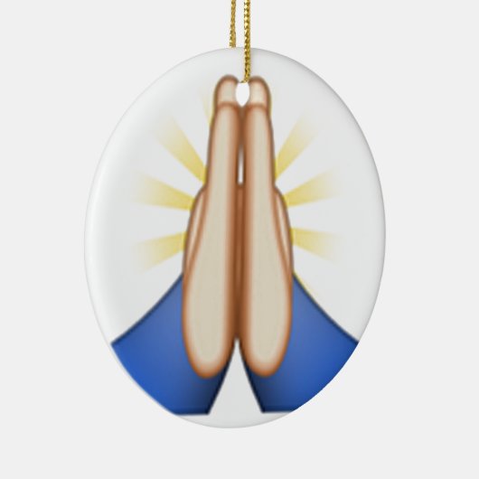bidden emoji keramisch ornament (Rechts)