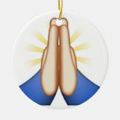 bidden emoji keramisch ornament (Voorkant)