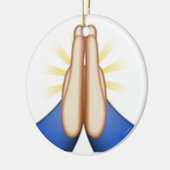 bidden emoji keramisch ornament (Links)