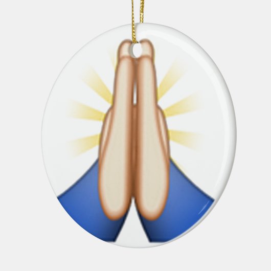 bidden emoji keramisch ornament (Links)