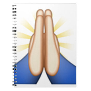bidden emoji notitieboek