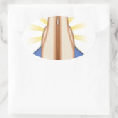 bidden emoji ovale sticker (Tas)