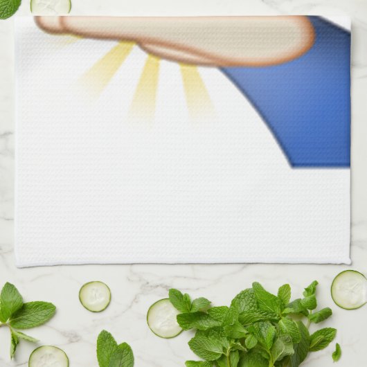 bidden emoji theedoek (Gevouwen)