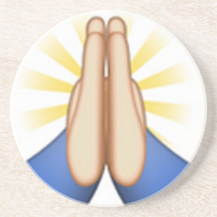 bidden emoji zandsteen onderzetter