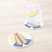 bidden emoji zandsteen onderzetter (Zijkant)