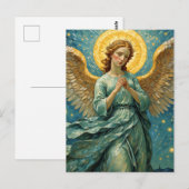 Bidden Engel Faux Van Gogh Briefkaart (Voorkant / Achterkant)