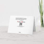 Bidden Engel met Kerstmis Banner Feestdagen Kaart (Achterkant)