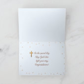 Bidden Engel met Psalm 91:11 Doden Kaart (Binnen)