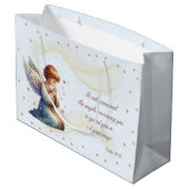 Bidden Engel met Psalm 91:11 Gift Bag Groot Cadeauzakje (Achterkant Gekanteld)