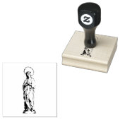 Bidden Gezegende Maagd Maria als jong meisje Rubberstempel (Gestempeld)