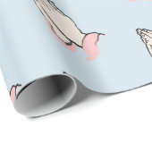 Bidden Handen Blauw en Roze Cadeauverpakking Cadeaupapier (Rol Hoek)