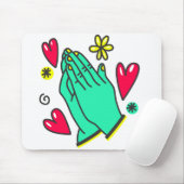 Bidden Handen Ik Wat Ik Groot Ben Muismat (Met muis)