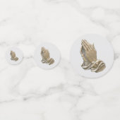 Bidden Handen Katholieke Kerk Communie Confetti (Achterkanten)