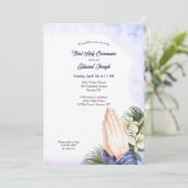 Bidden Handen Religieus Kaart (Staand voorkant)