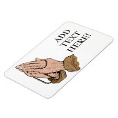 Bidden Handen Rozenkrans Koelkast / Auto Magneet (Linkerzijde)