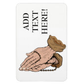 Bidden Handen Rozenkrans Koelkast / Auto Magneet (Verticaal)