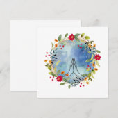 Bidden handen waterverf (Voorkant / Achterkant)