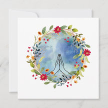 Bidden handen waterverf