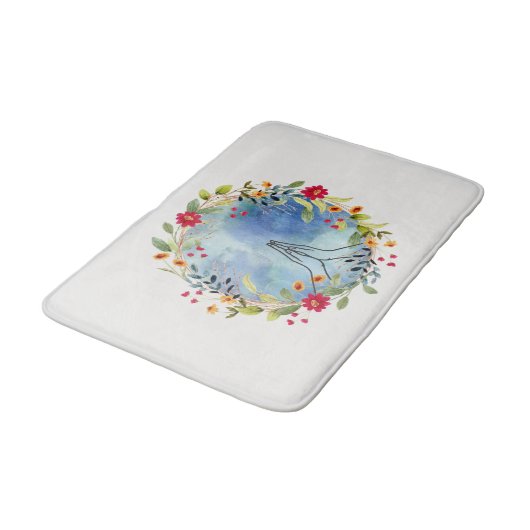 Bidden handen waterverf badmat (Gekanteld)