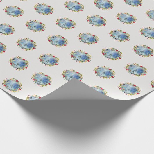 Bidden handen waterverf cadeaupapier (Hoek)