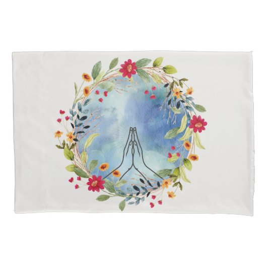 Bidden handen waterverf kussensloop (Voorkant)