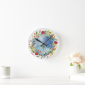 Bidden handen waterverf ronde klok (Huis)