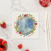 Bidden handen waterverf servet (Insitu)