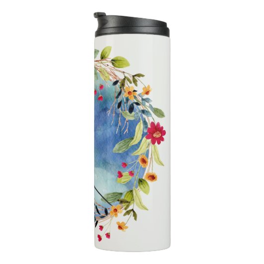 Bidden handen waterverf thermosbeker (Geroteerd rechts)