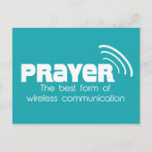 Bidden is de beste vorm van communicatie Briefkaar Briefkaart (Voorkant)